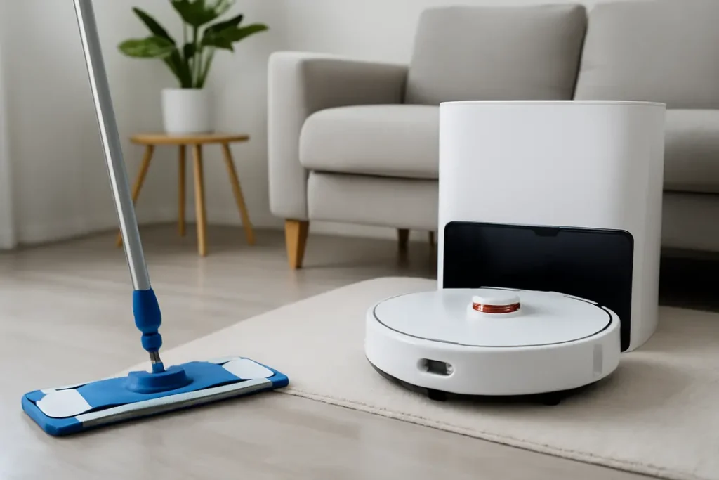 Beste dweil 2025 microvezel dweil op houten vloer