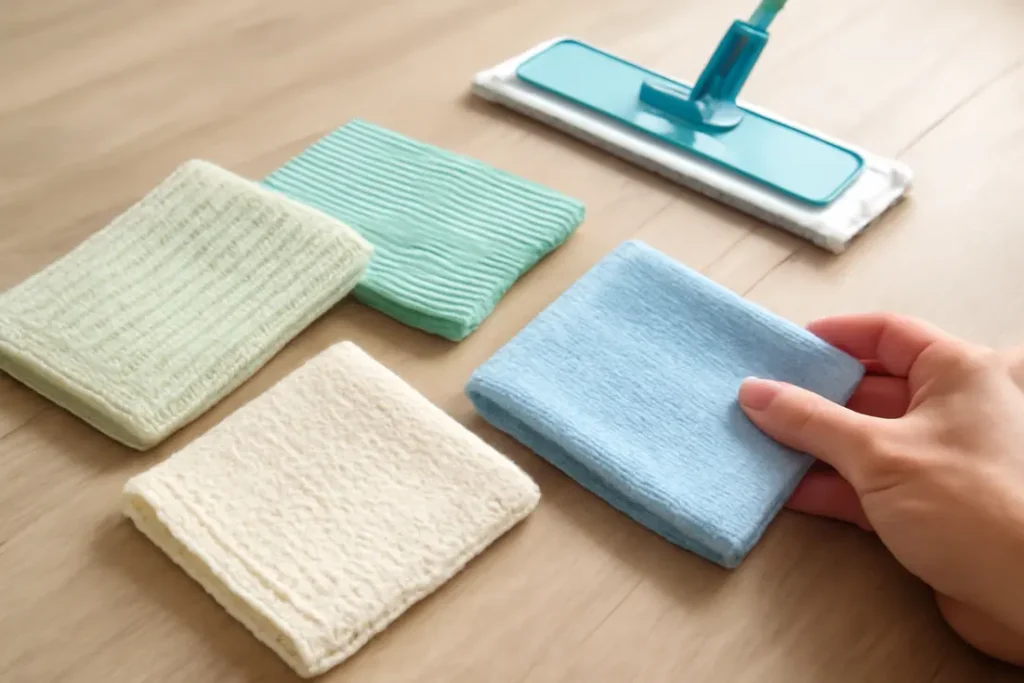 Dweildoek microvezel lichtblauw voor babyverzorging en huishouden