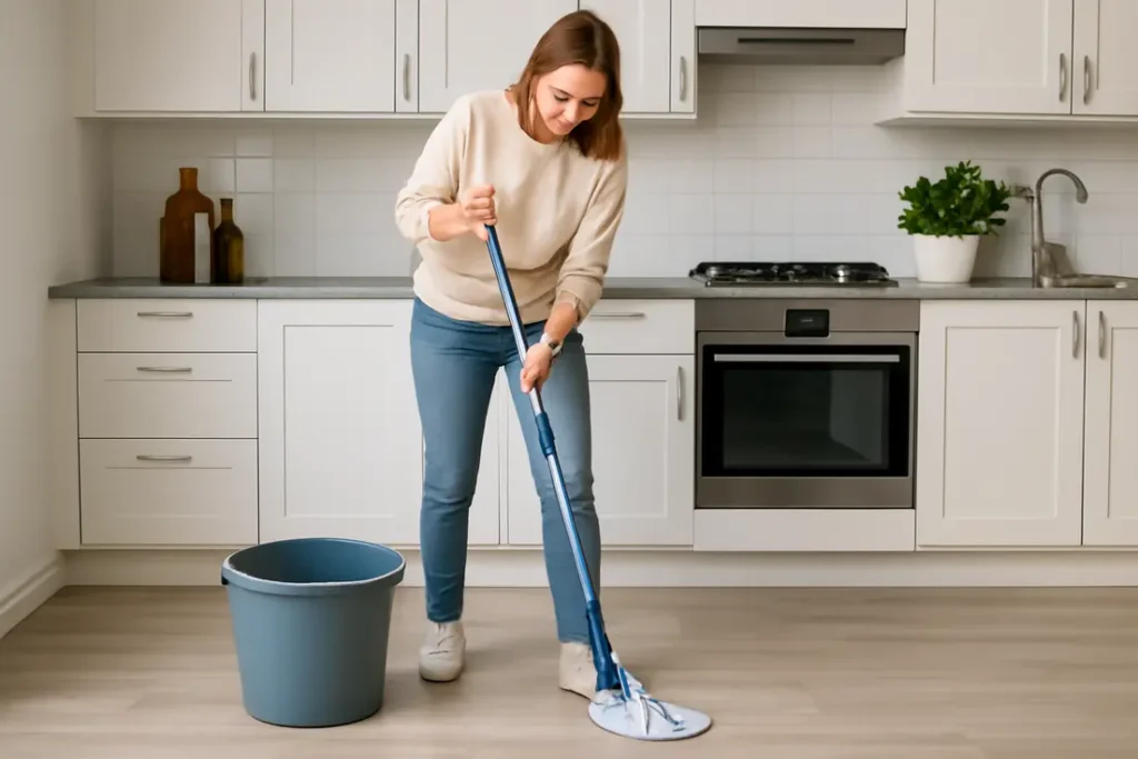 Twist dweil microvezel mop, wasbaar en snel drogend