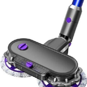 Elektrische Mop Dweil voor Dyson Steelstofzuiger - Mondstuk Accessoires Opzetstuk & Dweilsysteem geschikt voor V7 / V8 / V10 / V11 / V15 series - Vloerwisser en Vloermop - Nat & Droog - Inclusief 6 dweilmops