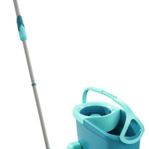 Leifheit Clean Twist Disc Mop Ergo - compleet dweilsysteem met wieltjes - 6 liter