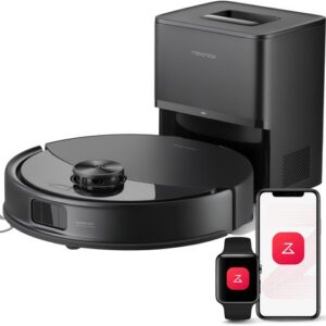 Roborock Q10 S5+ Robotstofzuiger en Dweil met Zelflediging– Zuigkracht van 10000 Pa–Vibrerende dweilpads– Handsfree Reinigen tot 7 Weken– Dubbel Anti-klitontwerp– Automatisch dweilen– Obstakelvermijding–Zwart–S8 Plus Upgrade